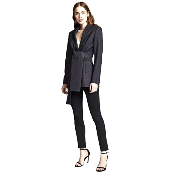 Acler Miller Wrap Belted Blazer Tweed New Women's Jacket Size 8